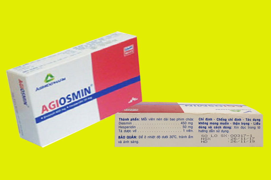 Lưu ý khi sử dụng thuốc Agiosmin 450mg/50mg
